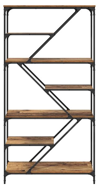 Könyvespolc Öreg fa 91 x 36 x 176 cm Faanyag