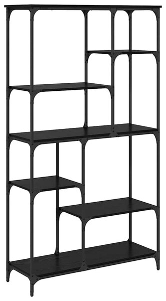 Könyvespolc Fekete tölgy 99 x 35,5 x 176 cm Faanyag