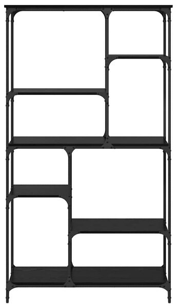 Könyvespolc Fekete tölgy 99 x 35,5 x 176 cm Faanyag