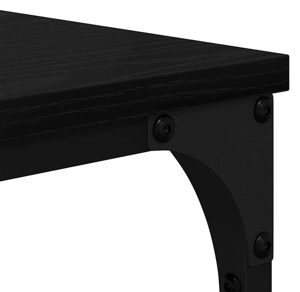 Könyvespolc Fekete tölgy 99 x 35,5 x 176 cm Faanyag