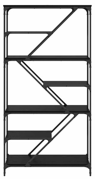 Könyvespolc Fekete tölgy 91 x 36 x 176 cm Faanyag