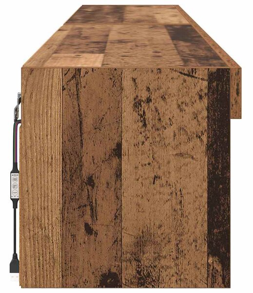 TV Fali Szekrények Panama 2 pcs Öreg fa 100 x 30 x 30 cm
