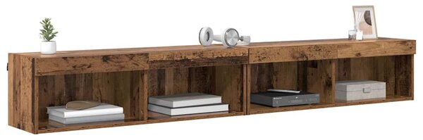 TV Fali Szekrények Panama 2 pcs Öreg fa 100 x 30 x 30 cm