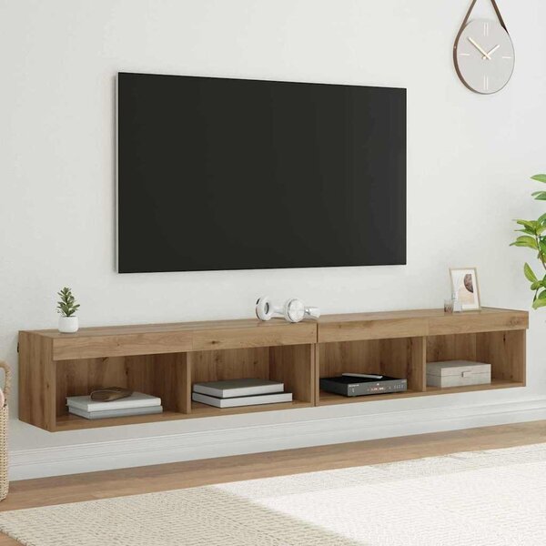 TV Fali Szekrények Panama 2 pcs Artisan tölgy 100 x 30 x 30 cm