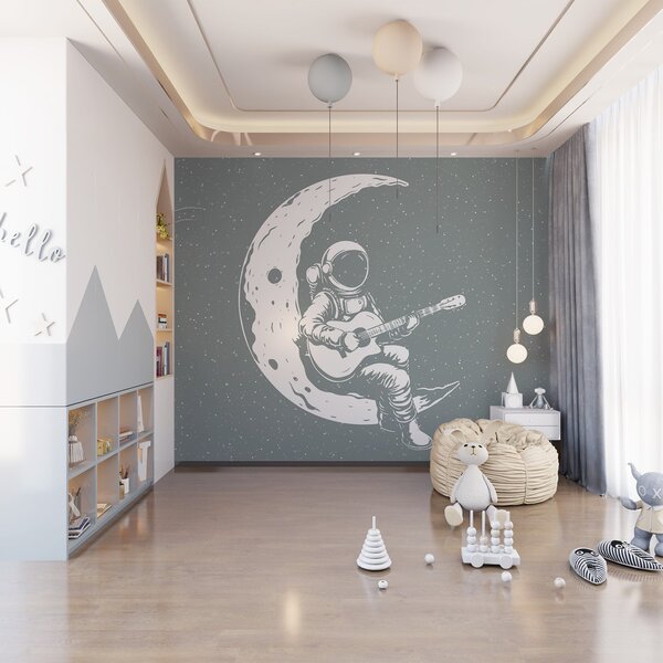 Fotótapéta Kozmonauta, Hold, gitár, Fotótapéta űr, w04514v1 : Uwalls.hu