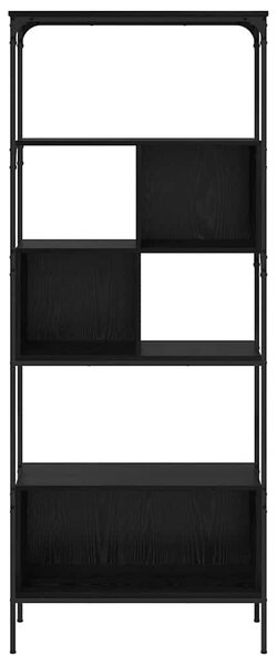 Könyvszekrény Fekete tölgy 76 x 33 x 188,5 cm Faanyag