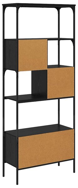 Könyvszekrény Fekete tölgy 76 x 33 x 188,5 cm Faanyag