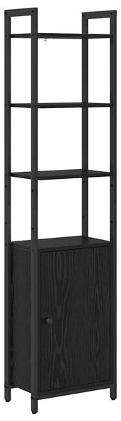 Könyvespolc Fekete tölgy 40 x 24 x 161 cm Faanyag