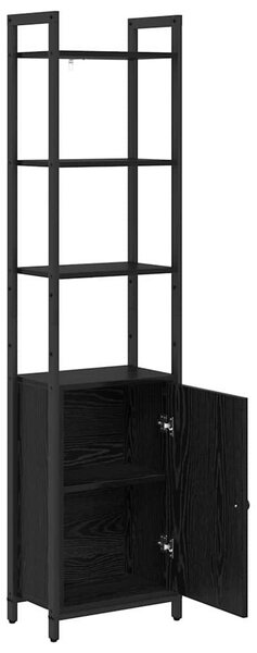 Könyvespolc Fekete tölgy 40 x 24 x 161 cm Faanyag