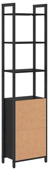 Könyvespolc Fekete tölgy 40 x 24 x 161 cm Faanyag