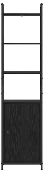 Könyvespolc Fekete tölgy 40 x 24 x 161 cm Faanyag