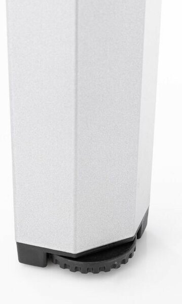 KETTLER CUBIC / KETTALUX alumínium étkezőasztal 160×90 cm – ezüst váz / antracit lap