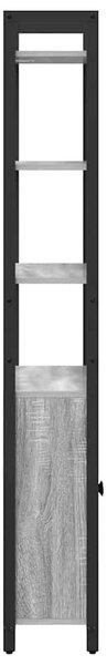 Könyvespolc Szürke Sonoma 60 x 24 x 161 cm Faanyag