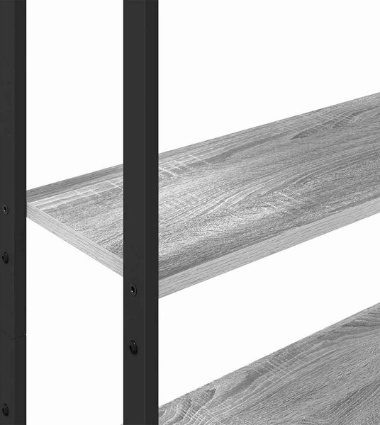 Könyvespolc Szürke Sonoma 60 x 24 x 161 cm Faanyag