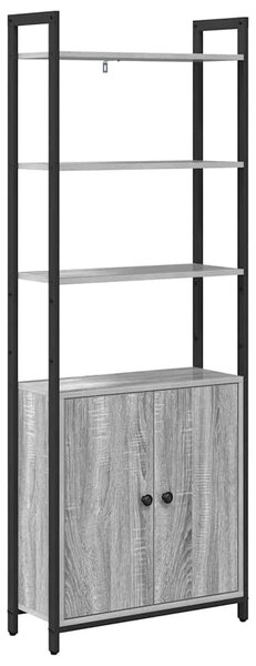 Könyvespolc Szürke Sonoma 60 x 24 x 161 cm Faanyag