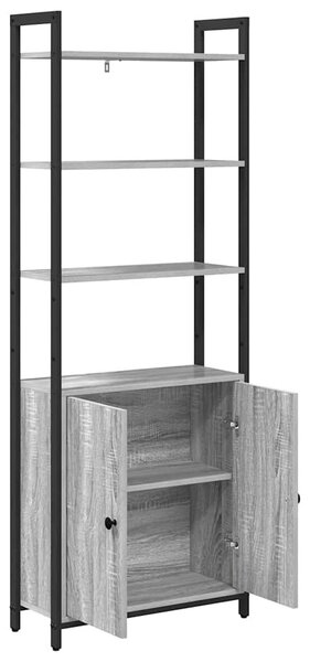 Könyvespolc Szürke Sonoma 60 x 24 x 161 cm Faanyag