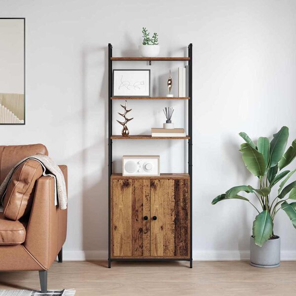 Könyvespolc Öreg fa 60 x 24 x 161 cm Faanyag