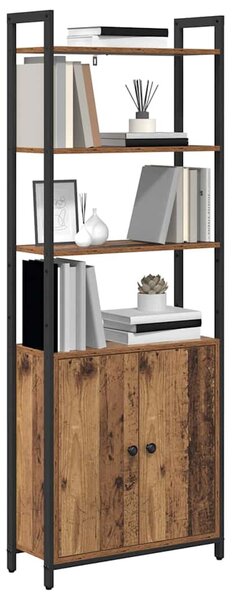 Könyvespolc Öreg fa 60 x 24 x 161 cm Faanyag