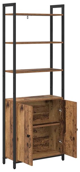 Könyvespolc Öreg fa 60 x 24 x 161 cm Faanyag
