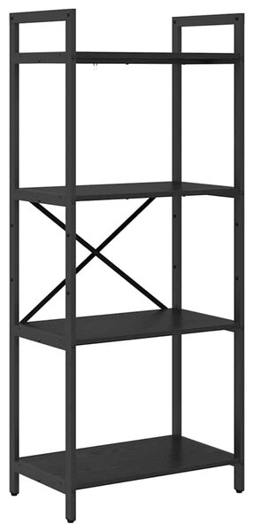 Könyvespolc Fekete tölgy 56 x 34 x 133,5 cm Faanyag