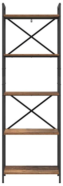 Könyvespolc Öreg fa 56 x 34 x 171 cm Faanyag