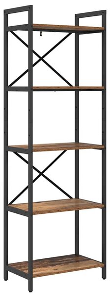 Könyvespolc Öreg fa 56 x 34 x 171 cm Faanyag