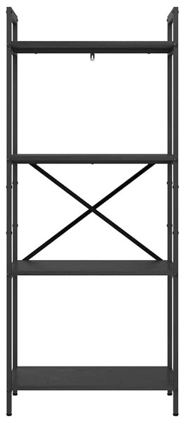 Könyvespolc Fekete tölgy 56 x 34 x 133,5 cm Faanyag
