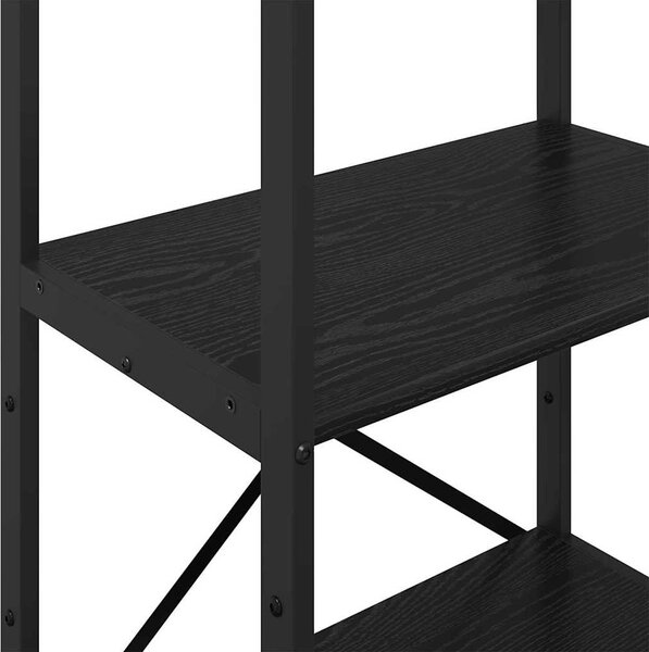 Könyvespolc Fekete tölgy 56 x 34 x 133,5 cm Faanyag