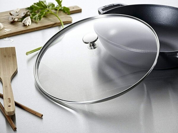 Staub 1004706 La Cocotte Öntöttvas Wok 30 cm - Fekete