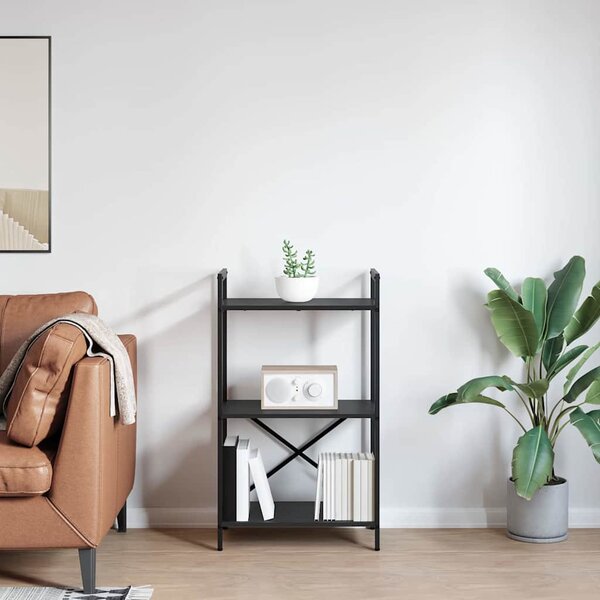 Könyvespolc Fekete tölgy 56 x 34 x 96 cm Faanyag