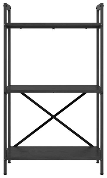 Könyvespolc Fekete tölgy 56 x 34 x 96 cm Faanyag