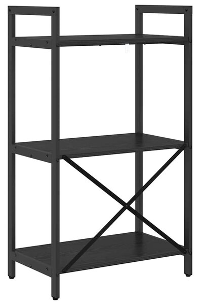 Könyvespolc Fekete tölgy 56 x 34 x 96 cm Faanyag