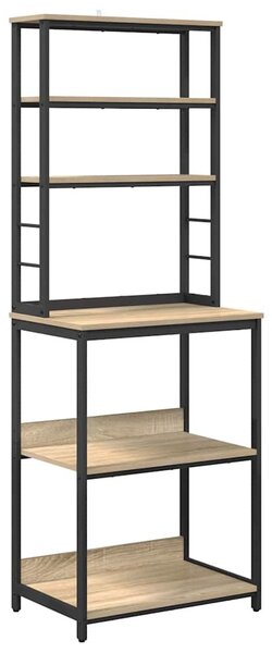 Konyhai polc Sonoma tölgy 60 x 40 x 168 cm Faanyag