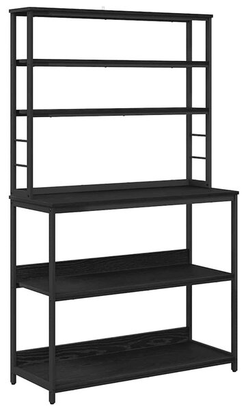 Konyhai polc Fekete tölgy 100 x 40 x 168 cm Faanyag