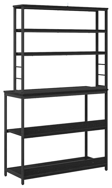 Konyhai polc Fekete tölgy 100 x 40 x 168 cm Faanyag