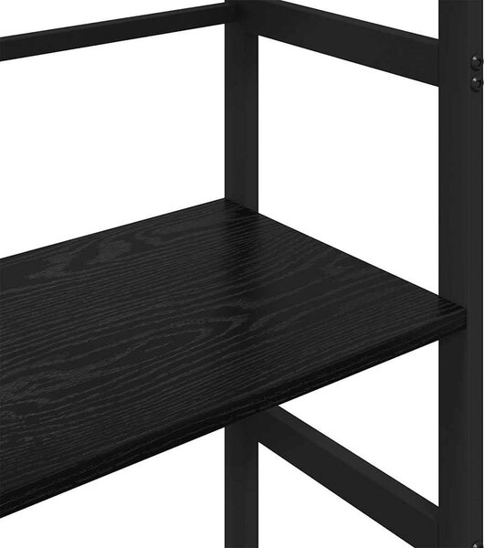 Könyvespolc Fekete tölgy 40 x 29,5 x 115 cm Faanyag