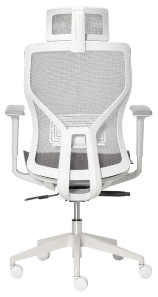 Vinsetto Ergonomikus irodai szék, derékpárna, 3D kartámaszok, ergonomikus, hálós szövet, szürke
