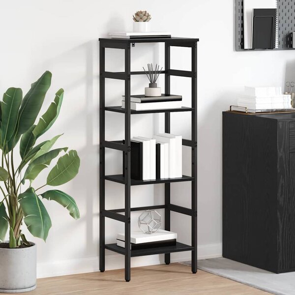 Könyvespolc Fekete tölgy 40 x 29,5 x 115 cm Faanyag