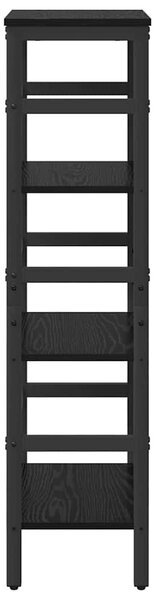 Könyvespolc Fekete tölgy 40 x 29,5 x 115 cm Faanyag