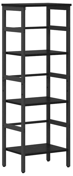Könyvespolc Fekete tölgy 40 x 29,5 x 115 cm Faanyag