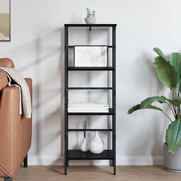 Könyvespolc Fekete tölgy 40 x 29,5 x 115 cm Faanyag