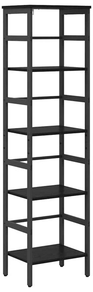 Könyvespolc Fekete tölgy 40 x 29,5 x 149 cm Faanyag