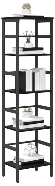 Könyvespolc Fekete tölgy 40 x 29,5 x 149 cm Faanyag