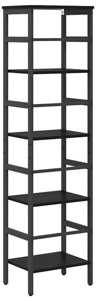 Könyvespolc Fekete tölgy 40 x 29,5 x 149 cm Faanyag