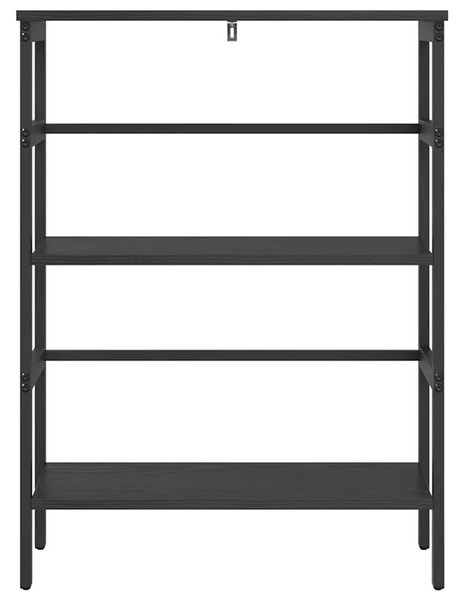 Könyvespolc Fekete tölgy 60 x 29,5 x 81 cm Faanyag