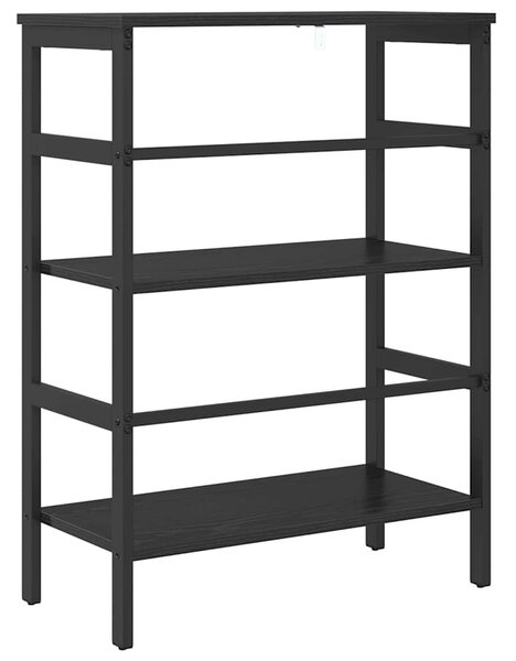 Könyvespolc Fekete tölgy 60 x 29,5 x 81 cm Faanyag
