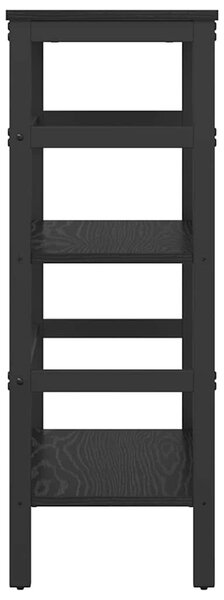 Könyvespolc Fekete tölgy 60 x 29,5 x 81 cm Faanyag