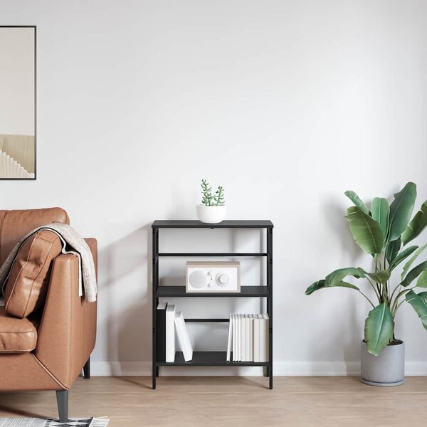 Könyvespolc Fekete tölgy 60 x 29,5 x 81 cm Faanyag