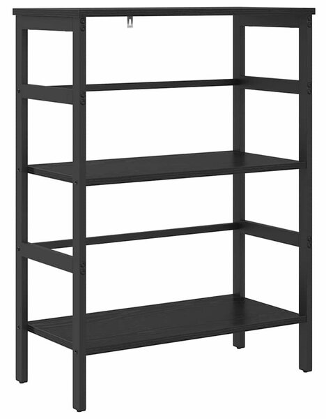 Könyvespolc Fekete tölgy 60 x 29,5 x 81 cm Faanyag