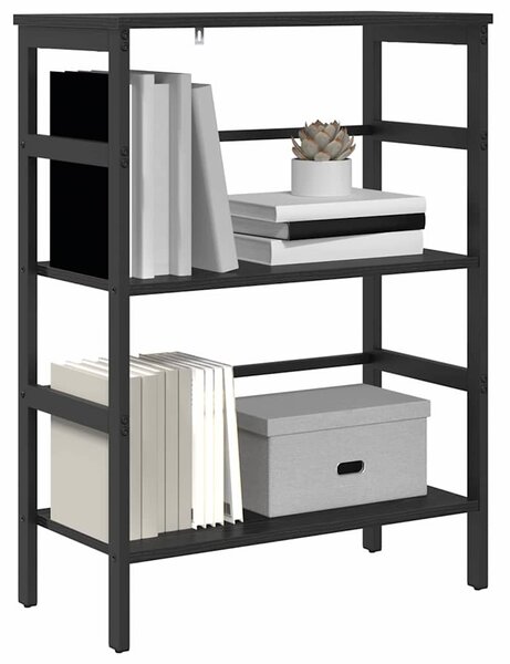Könyvespolc Fekete tölgy 60 x 29,5 x 81 cm Faanyag